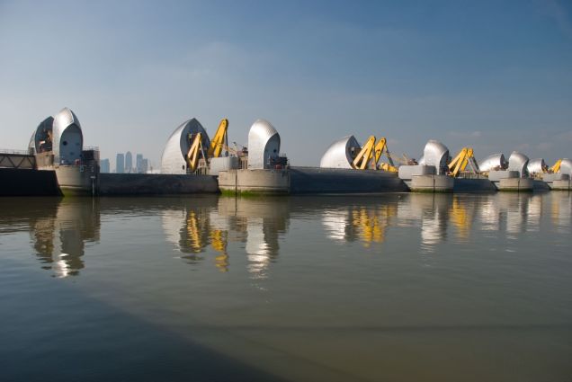 Thames Barrier Test - photo by Neil Clasper