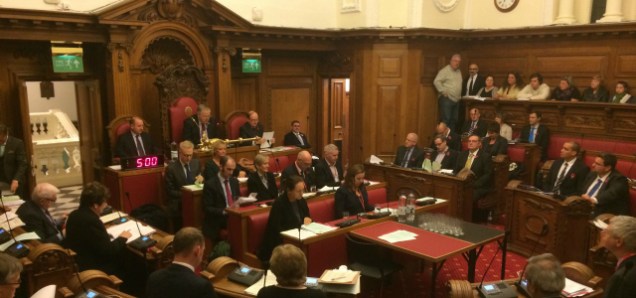 The petition was presented at last night's council meeting