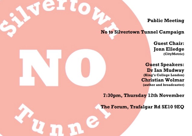 No to Silvertown Tunnel poster