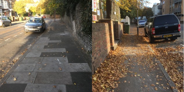 Wellington Gardens (left) and Victoria Way (right)