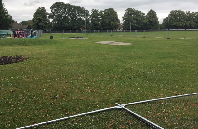 Charlton skate park site, 24 July 2017