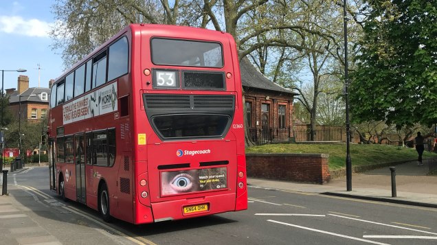 Route 53 passing along Charlton Road