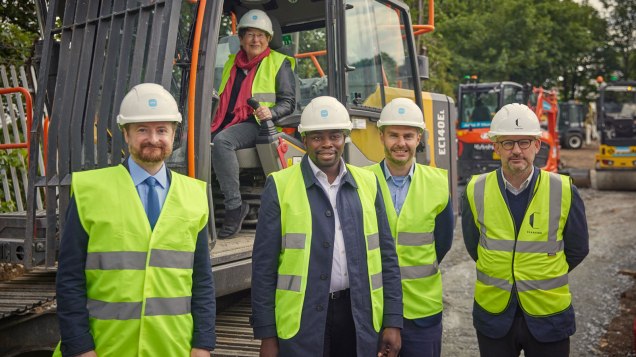 Five people in hi-viz, we only know who three of them are